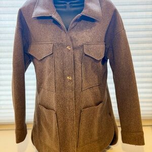 Banana Republic Brown Utility Jacket Shacket Womens size M